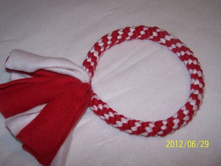 Fleecové přetahovací kolečko